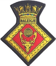 HMS Raleigh Royal Navy Embroidered Patch Badge - EXCLUSIVE