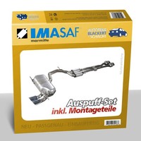 Imasaf Auspuffset für Renault 21 2.1 D + TD 1989-1994 | Mitteltopf + Endtopf