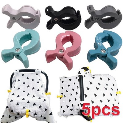 5pcs Spielzeug Decke Clip Haken Kinderwagen Peg  Auto Sitzbezüge Clips