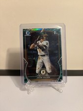2023 Bowman Draft-Chrome Jacob Wilson #BDC-121 Aqua Lunar Crater Refractor /125