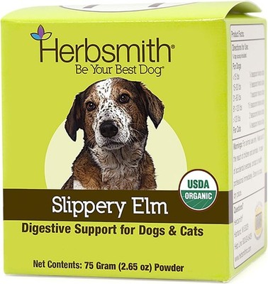 Herbsmith Organic Slippery Elm - Digestive Aid for Dogs and Cats - Constipat...