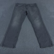 Goodfellow Jeans Mens 36x30 Gray Slim Fit Light Wash Denim Preppy Fair Trade