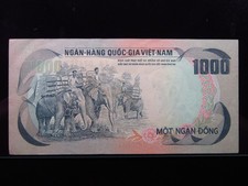 South Vietnam 1000 Dong ND 1972 P34 Unc i4767 Elephants National Bank Việt Nam