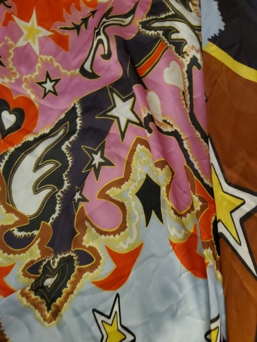 Mary Katrantzou Scarf Colorful Abstract Print London Fashion Week Label M 37x40" - Picture 6 of 7