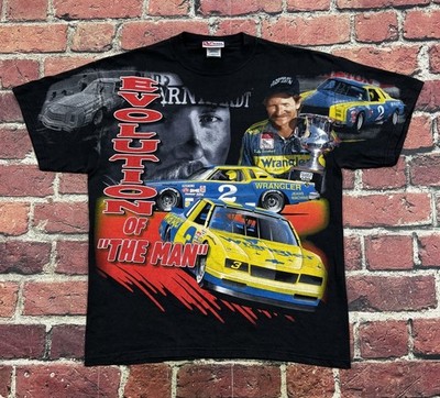 Vintage Dale Earnhardt T Shirt Evolution Of The Man AOP Nascar Men s Large Y2K