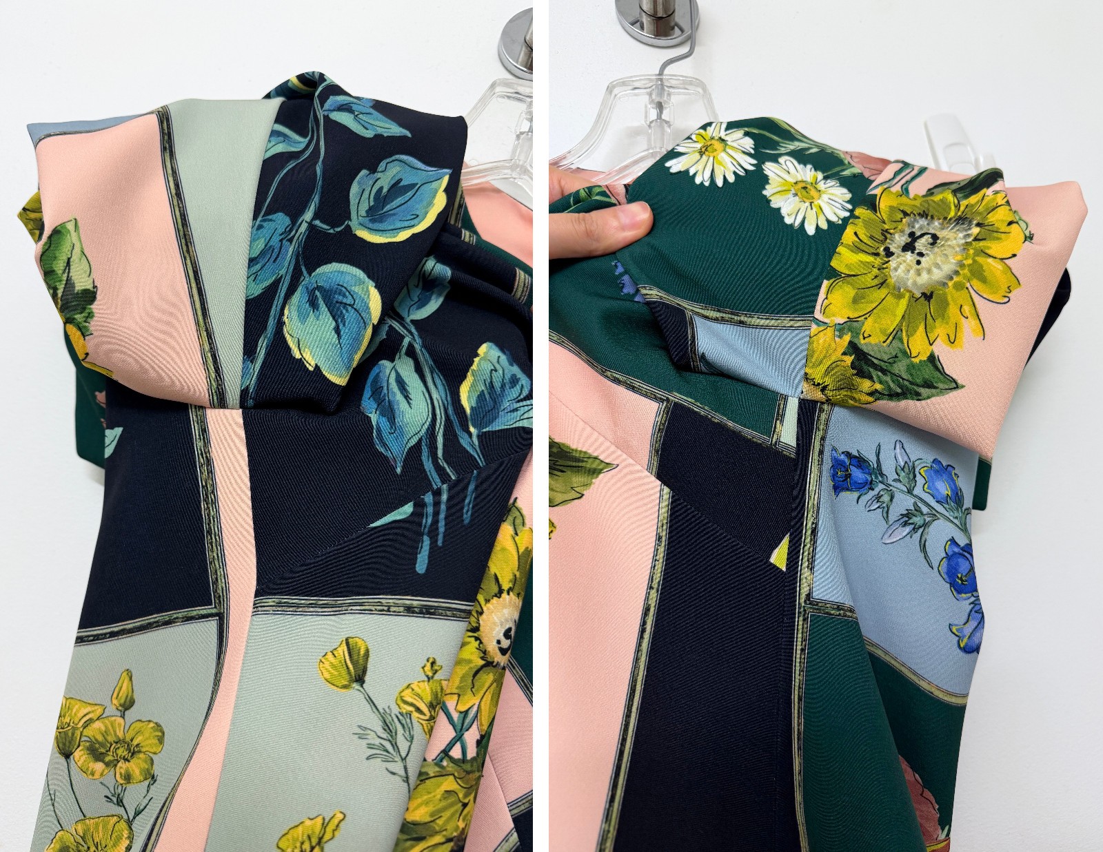 Lela Rose Floral Portrait Patchwork Print Balloon… - image 14