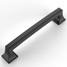 10 Pack Matte Black Cabinet Pulls 5 Inch 128mm Hole Center Cabinet Hardware ...