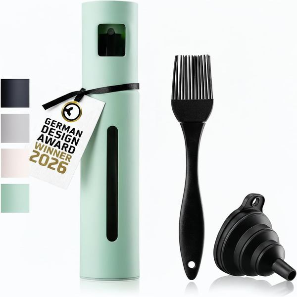 Schmidt & Kramer ÖLsprüHer I Hochwertige ÖL-SprüHflasche Aus Edelstahl & Glas, F-image