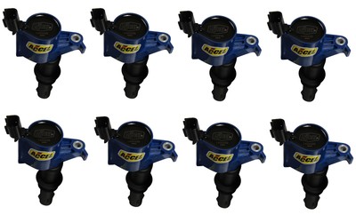 ACCEL 140033B-8 SuperCoil Ignition Coil - Blue - 8-Pack