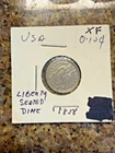 Type: Seated Liberty Dime Year: 1858 Mint: Philadelphia (no mint mark)