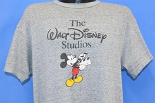 vintage 90s WALT DISNEY STUDIOS MICKEY MOUSE CARTOON HEATHERED GRAY t-shirt XL