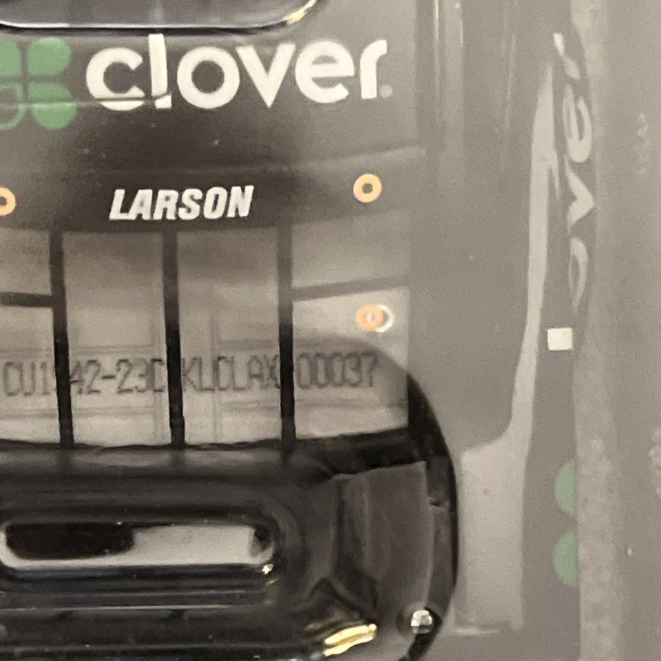 Kyle Larson 2019 clover Camaro Autographed 1/48 color chrome 1:24 Read 1/48 - Image 2 of 4