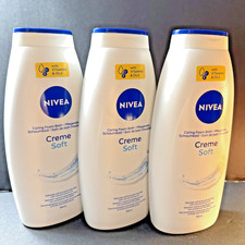 3 PK NIVEA Creme Soft Caring Foam Bath Natural Almond Oil  Vitamins 25.36 oz