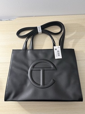 Telfar Medium Black Shopping Bag Brand New with Tags