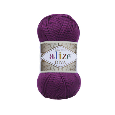 Alize 100 g Diva Wolle Garn Silk-Effekt Weich Häkeln Stricken FB 297