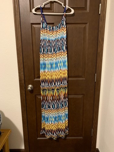 Maxi vestido para mujer Allison Brittney talla XL multicolor sin mangas Adj. Correas - Imagen 2 de 5