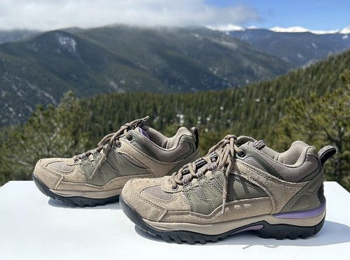 Coleman Women’s 7 1/2 Hiking Sneakers Lace Up Tan Leather Comfort Style Alder-W - Picture 5 of 7