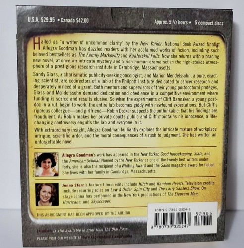 Intuition by Allegra Goodman (2006, Compact Disc, Abridged edition) Like New - Picture 2 of 2