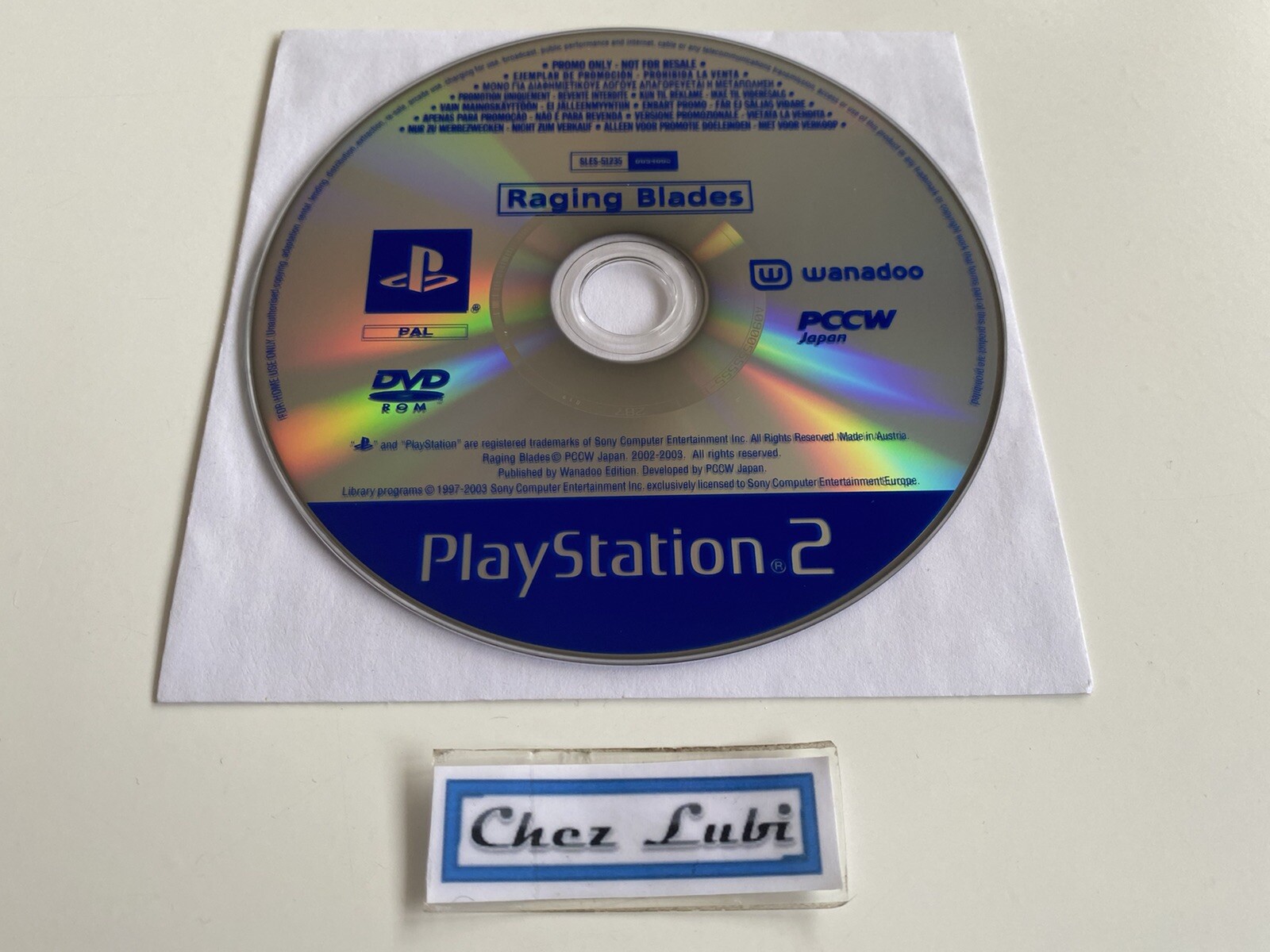 Raging Blades - Promo Press - Sony PlayStation PS2 - PAL EUR