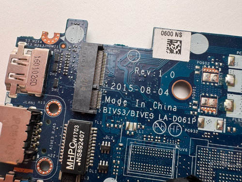 Lenovo E31-80 intel i5-6200U motherboard LA-D061P - Afbeelding 3 van 3
