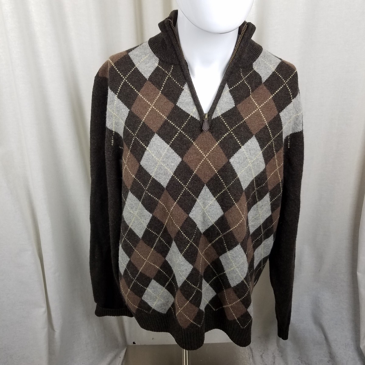 Vintage Brooks Brothers Scottish Lambswool Argyle Knit