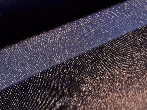 Metallic Slinky Spandex Stretch Jersey Fabric, Per Metre - Navy blue & rose gold - Picture 2 of 3