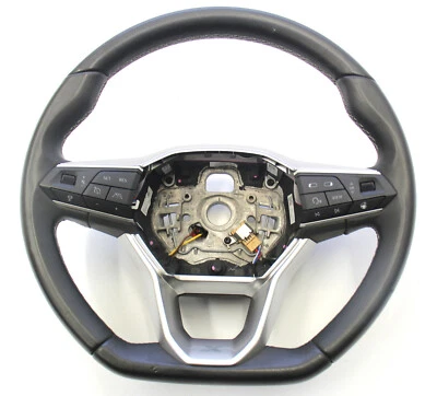 Seat Tarraco 5FJ KN2 Facelift Lenklrad Multifunktionslenkrad Schaltwippen Leder - Bild 1 von 4
