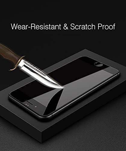 FULL COVERAGE BLACK EDGE TEMPERED GLASS FOR APPLE IPHONE 6 / 6S - Picture 5 of 6