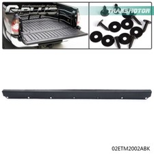 Black Tailgate Cover Molding Top Cap Protector Fit For 2005-2015 Toyota Tacoma