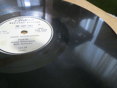 78RPM Federal DJ Jimmie Witherspoon - The Last Mile / Back Door Blues, E- CRACK - Picture 6 of 8