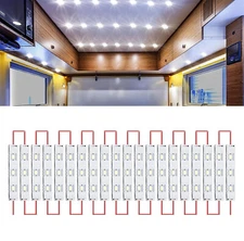 12V LED Module White Car Ceiling Cargo RV Van Interior Enclosed Dome Light Kit