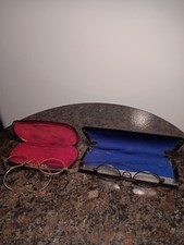 Antique/Vintage Wire Frame Wire Rim Eyeglasses Glasses w/Cases