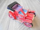 Vintage Tin Litho Old Fashioned Toy Car No. 1 Japan Lever Action + Box Works!