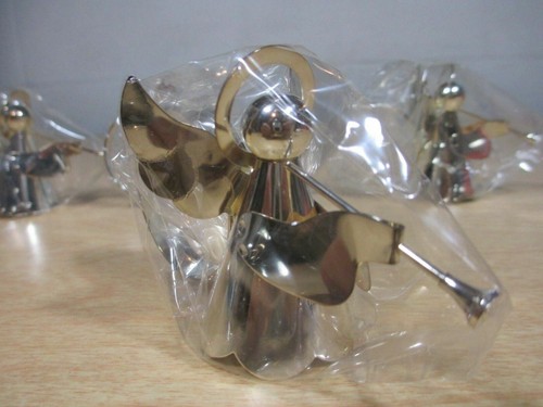 Vintage 4 Piece Regal Silver Plated Angel Napkin Holders Rings 8316.1 Hong Kong - Picture 7 of 9