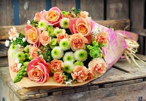 Art Floral Fleurs Fraîches Livré Bouquet Cadeau Gratuit
