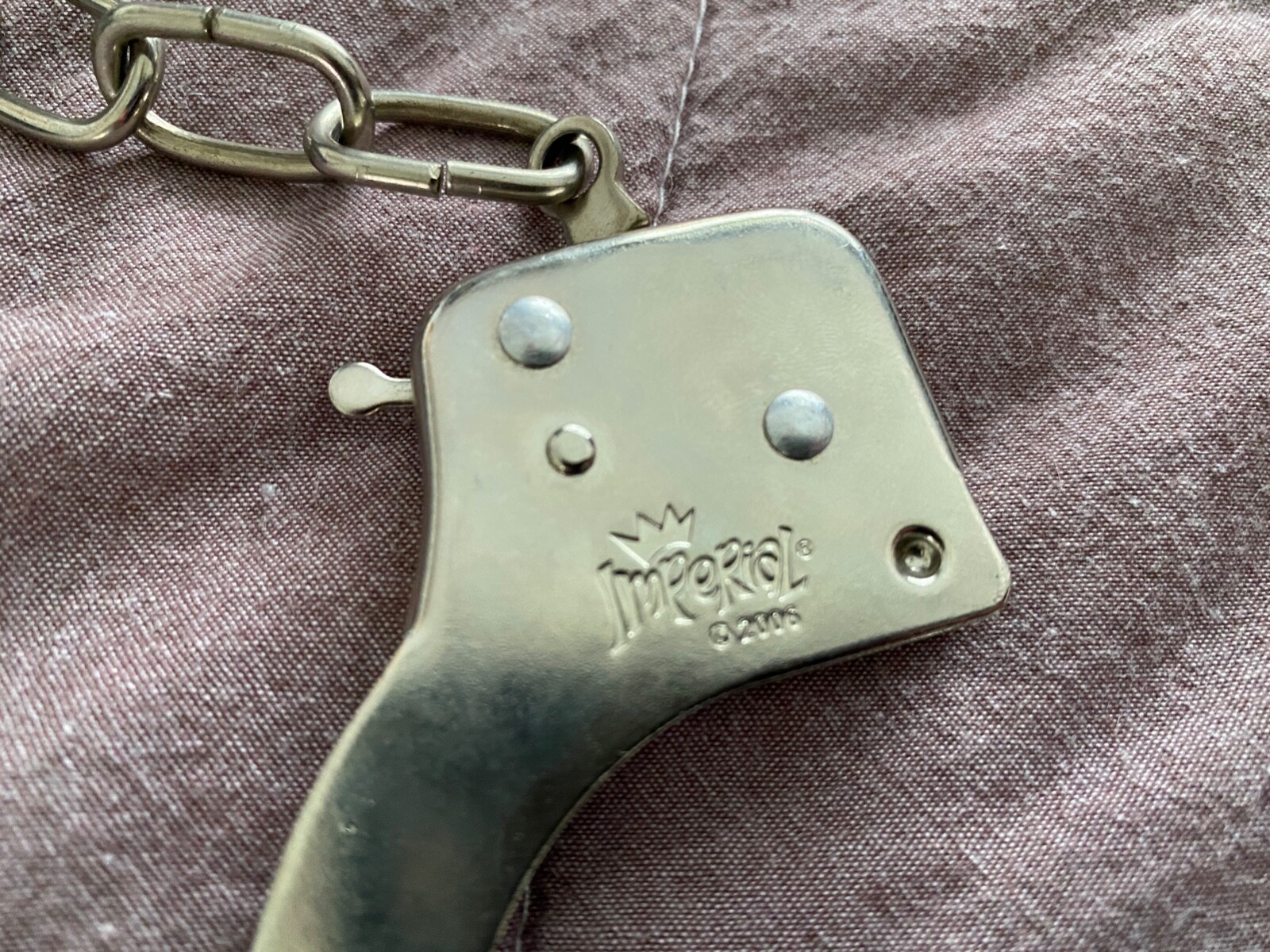 HANDCUFFS 2 Pair Keys Imperial Quick Release Silver M… Gem