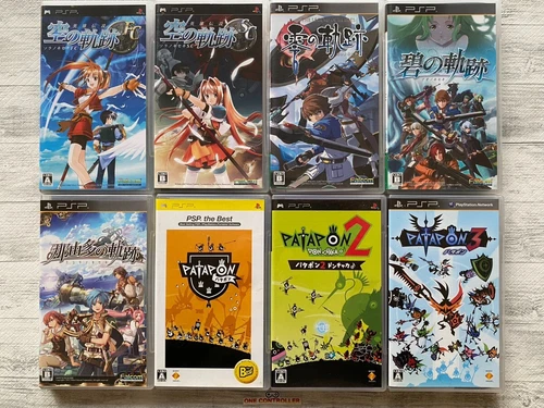 SONY PSP The Legend of Heroes series & Patapon 1 2 3 set from Japan