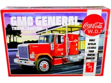 SKILL 3 MODEL KIT GMC GENERAL TRUCK TRACTOR "COCA-COLA" 1/25 SCALE AMT AMT1179