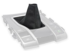 FÜR HONDA CIVIC 10th SCHALTMANSCHETTE SCHALTSACK ALCANTARA NAHT SCHWARZ 