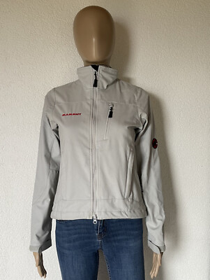 Mammut Softshell Jacke Damen hellgrau SOFtech | Gr. XS 34