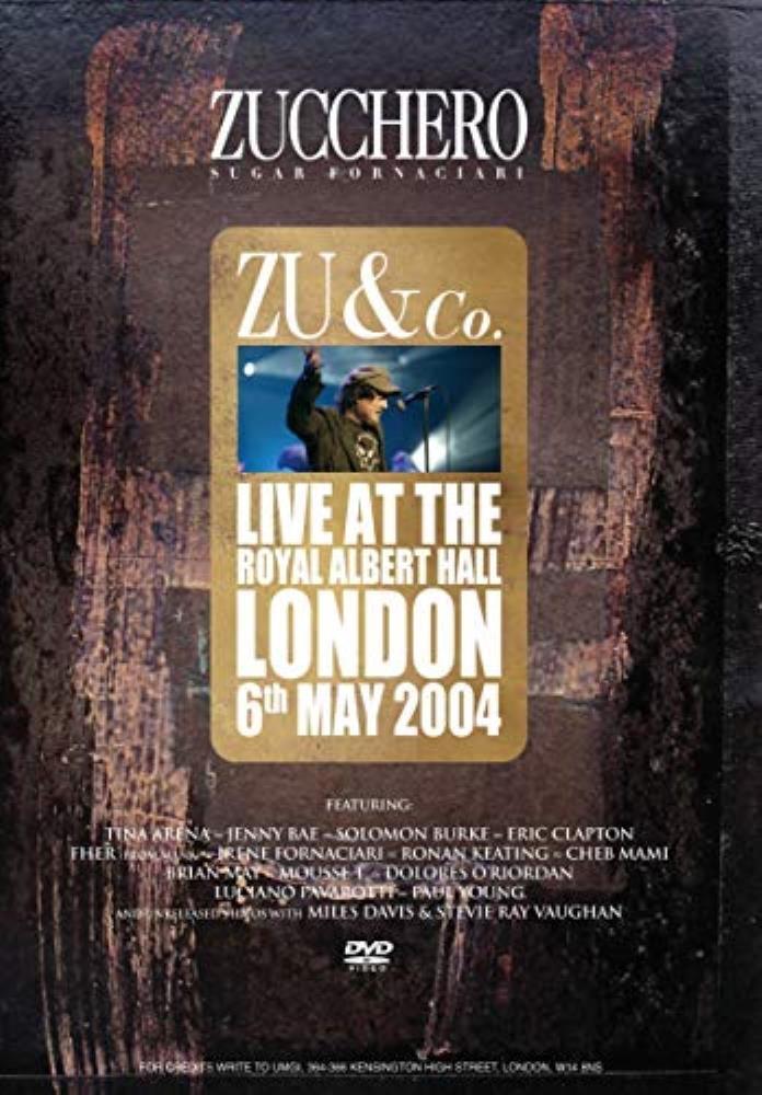 Zucchero: Live At The Royal Albert Hall DVD Music & Concerts
