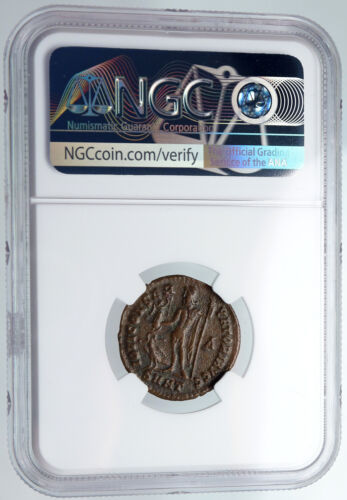 LICINIUS I pièce romaine authentique remises ancienne 313 après JC Alexandrie Égypte VIRTUS NGC i90424