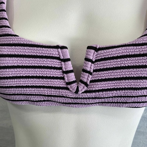 RVCA 'Storm' V-Wire Striped Bikini Top, S M L - Blue or Lavender - Picture 16 of 17