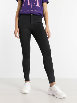 Denim Black Armani Leggings Washed Super Skinny Jeans