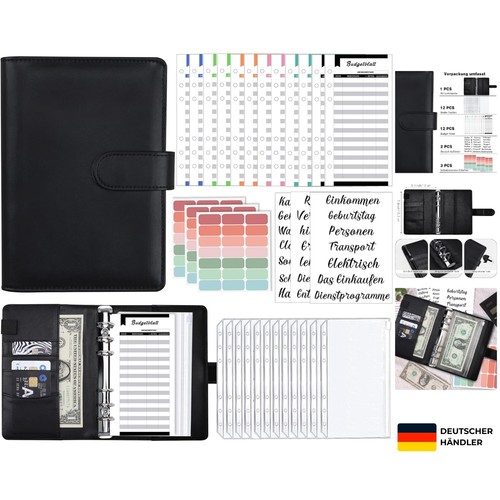A6 Binder Budget Planner : Geld Organizer Budget Planer mit 12 Binder Taschen... - Bild 1 von 9