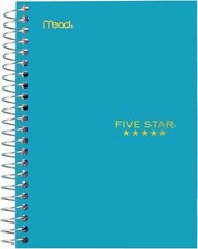 Five Star Spiral Notebook, Fat Lil' Pocket Notebook, College Ruled Paper, Teal