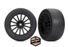 Traxxas 9374 - Tires and wheels, assembled, multi-spoke black wheels