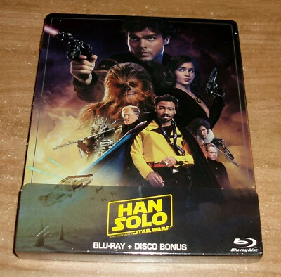 Han Solo ( Solo: A Star Wars Story) 2 Blu-Ray Extra Neuf Scelle Steelbook A-B-C - Photo 1/4
