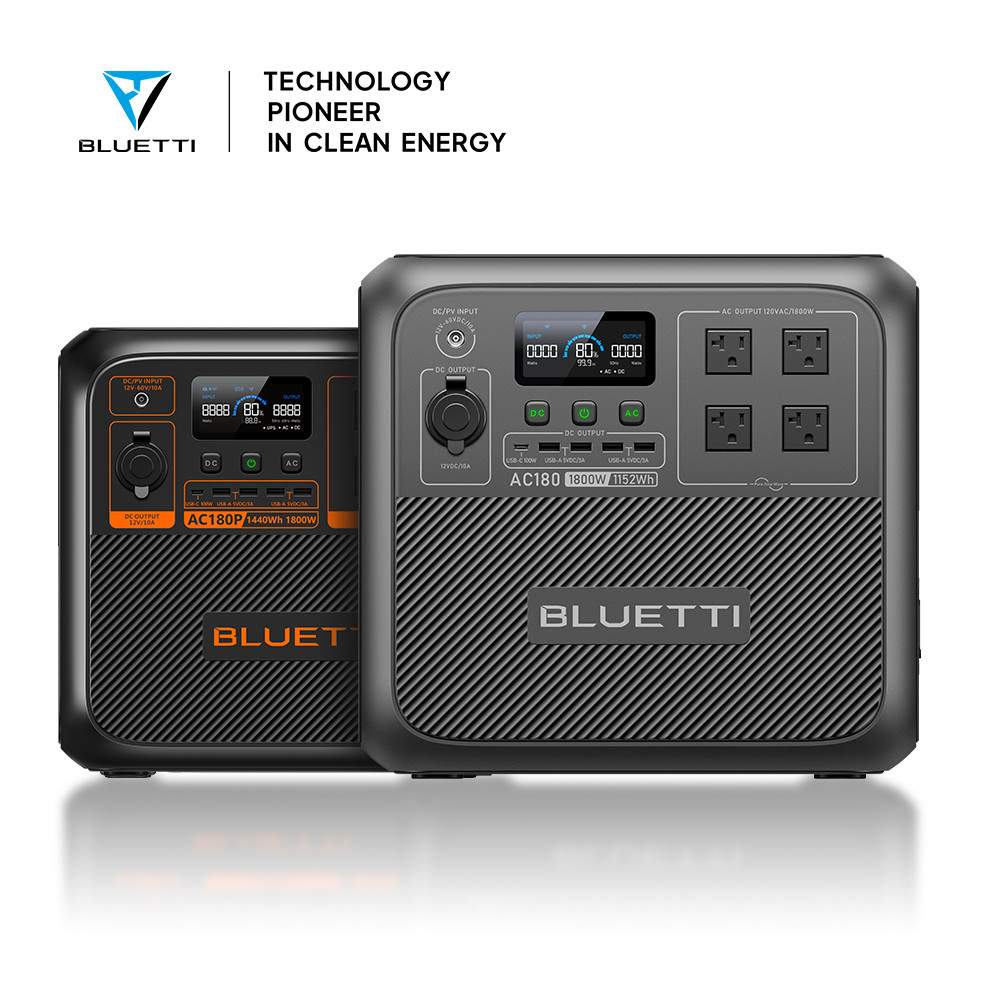 BLUETTI ポータブル電源 AC180P 1440Wh 1800W BLUETTI AC180P 大容量ポータブル電源 | 防災推奨・キャンプ