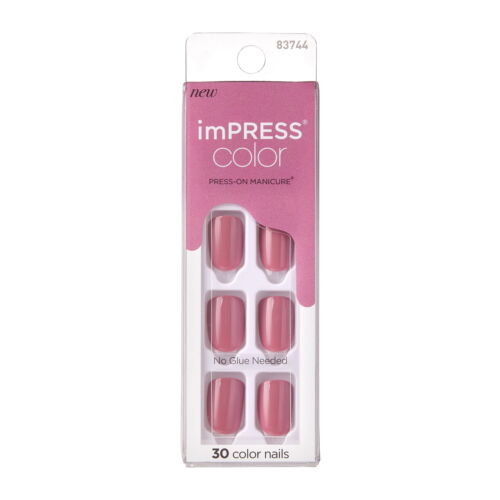 Press on Nails, Petal Pink, Pink, Short Squoval, 30 Count